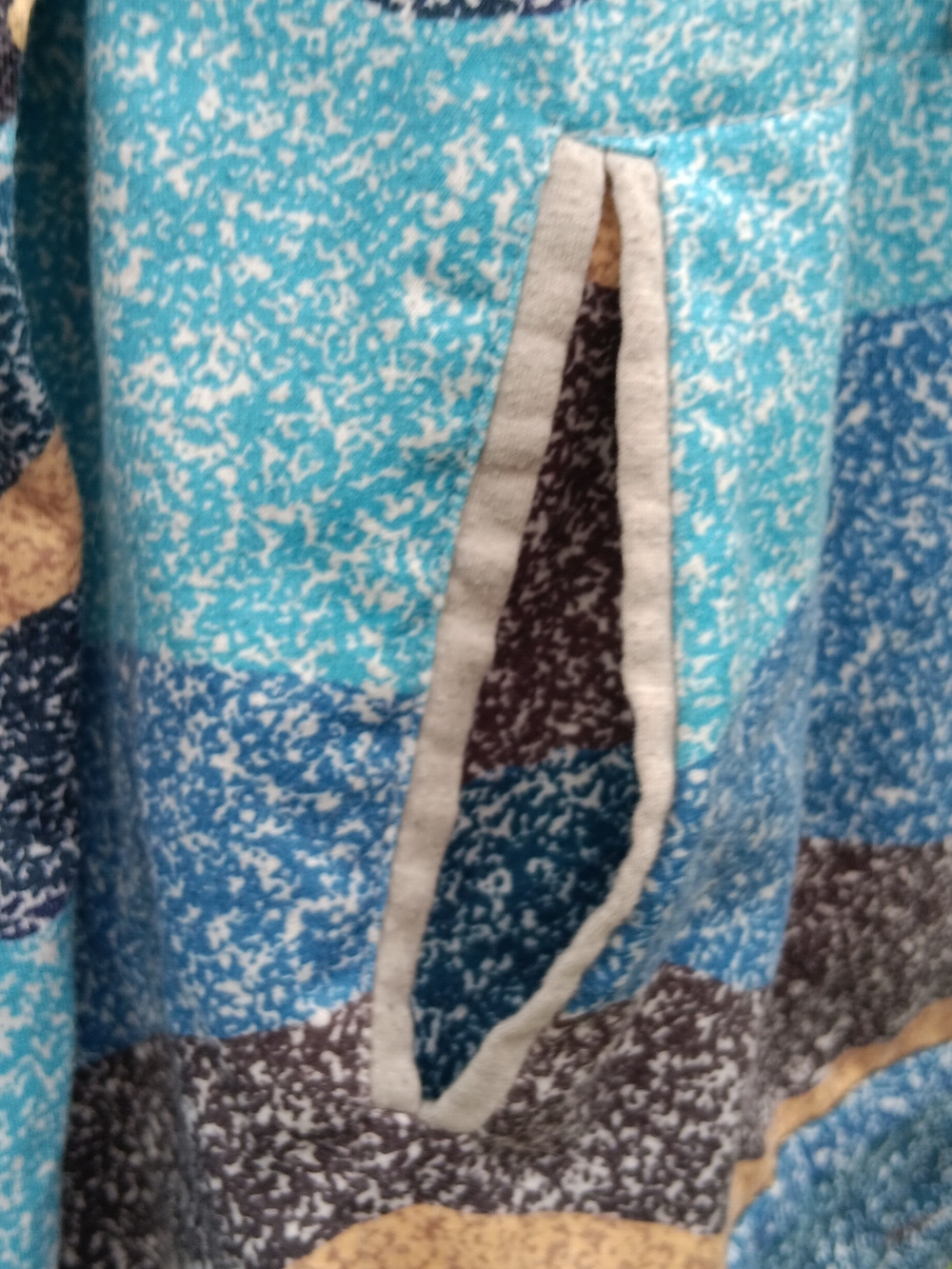 MISSLOOK Western Desert Cactus Moon Graphic Hoodie Pullover Size Large - Picture 5 of 6